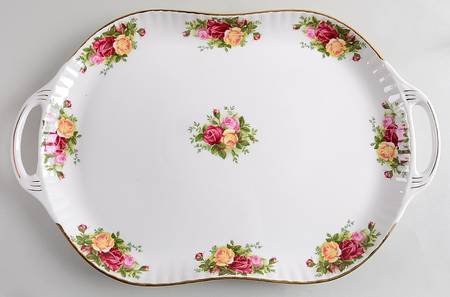Old Country Roses 18" Handled Tray