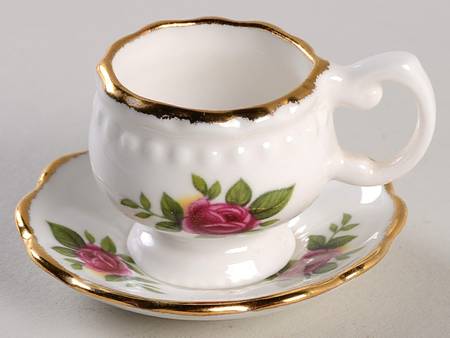 Old Country Roses Miniature Cup and Saucer Set