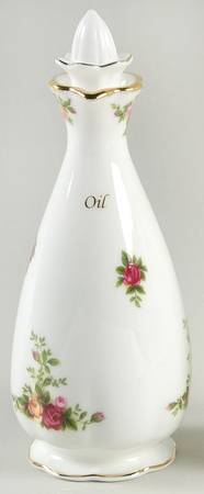 Old Country Roses Oil Cruet and Stopper