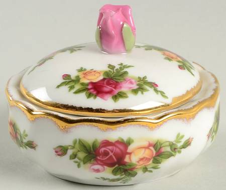 Old Country Roses 3" Round Box & Lid