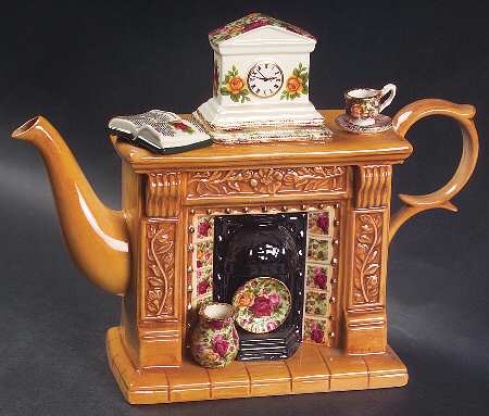 Old Country Roses Mini Figural Teapot & Lid
