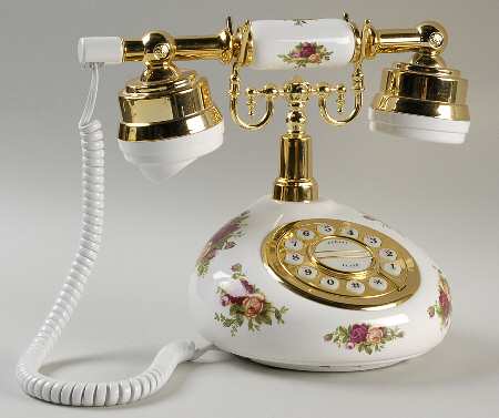 Old Country Roses U.S.  Plug Telelphone by Royal Albert