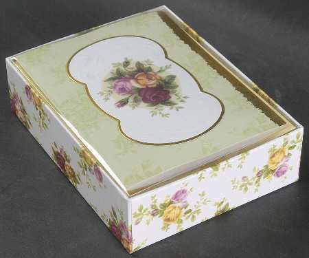 Old Country Roses Embellished Paper Note Cards (Package)