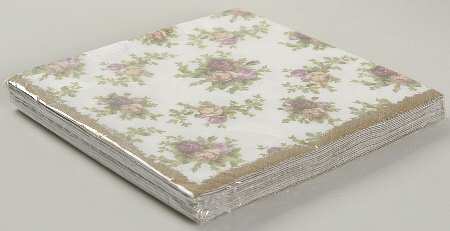 Old Country Roses Package of Paper Luncheon Napkins