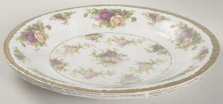 Old Country Roses Pack of 8 - Paper Dinner Plate