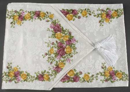 Old Country Roses 14" X 90" Cloth Table Runner