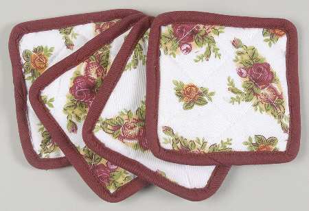 Old Country Roses Cloth Coaster - Set of 4