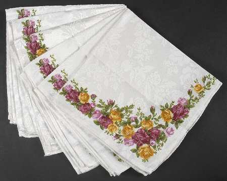 Old Country Roses Cloth Napkin - Set of 6