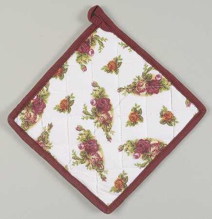 Old Country Roses Cloth Potholder