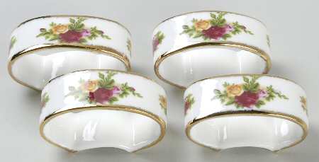 Old Country Roses Napkin Ring - Set of 4