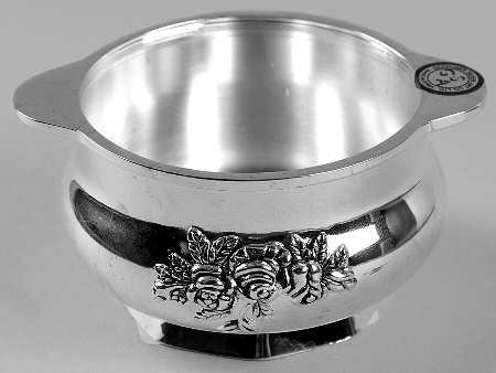 Old Country Roses Silverplate Tea Drip/Tea Bag Holder