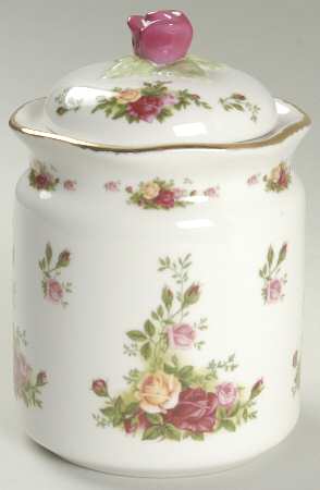 Old Country Roses Small Canister & Lid