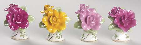 Old Country Roses Small Placard/Place Card Holders - Set of 4