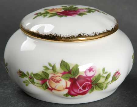 Old Country Roses 1" Round Box & Lid