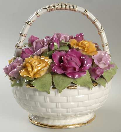 Old Country Roses Florist's Musical Basket