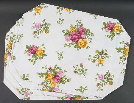 Old Country Roses Cloth Placemat - Set of 4