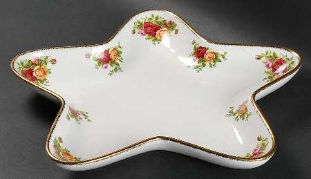 Old Country Roses Star Shaped Hors d'Oeuvre Tray
