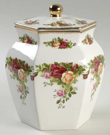 Old Country Roses Biscuit Barrel & Lid by Royal Albert