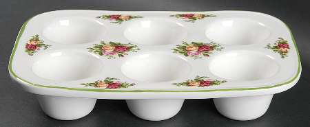 Old Country Roses Muffin Pan (Holds 6 Muffins) by Royal Albert