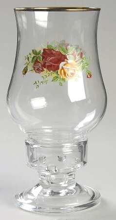 Old Country Roses Glassware Hurricane