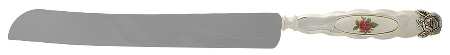 Old Country Roses Cake Knife with Silverplate Handle