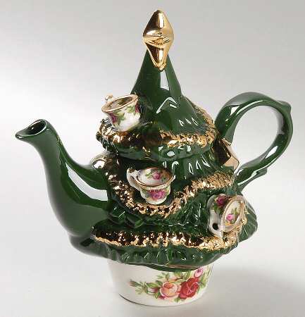 Old Country Roses Mini Figural Teapot & Lid by Royal Albert
