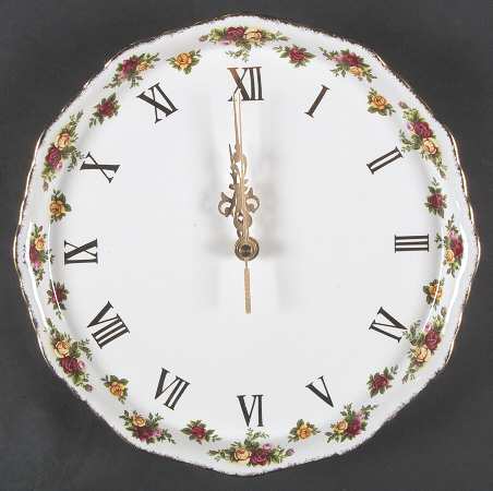 Old Country Roses Clock Plate