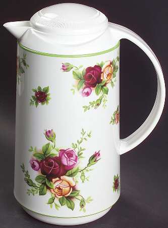 Old Country Roses Plastic Thermos/Carafe & Lid