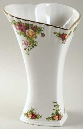 Old Country Roses 9" From the Heart Vase by Royal Albert