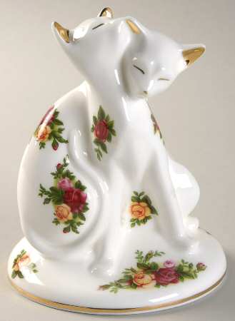 Old Country Roses Cats Entwined Paperweight