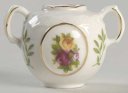 Old Country Roses Miniature Sugar Bowl-No Lid
