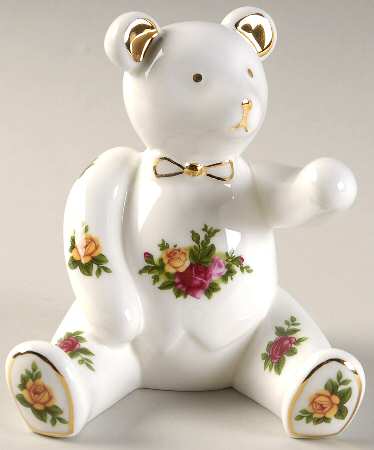Old Country Roses Boy Teddy Papperweight