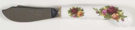 Old Country Roses Hollow Handle Butter Spreader
