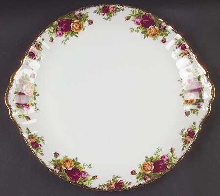 Old Country Roses Handled Cake Plate by Royal Albert