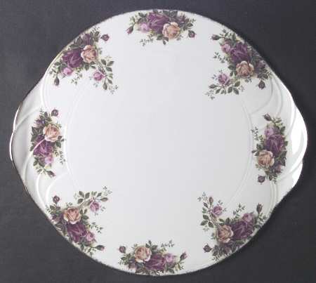 Old Country Roses Large Handled Cake Plate