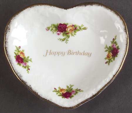 Old Country Roses Heart Shaped Dish