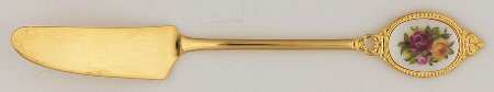 Old Country Roses Flat Handle Master Butter Knife by Royal Albert