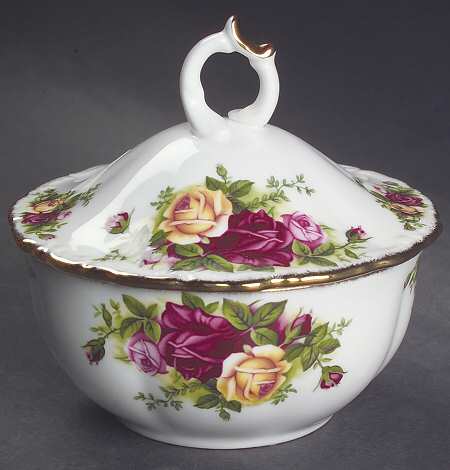 Old Country Roses Powder Box with Lid by Royal Albert