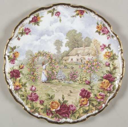 Old Country Roses Anniversary Plate by Royal Albert
