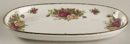 Old Country Roses 9" Oval Tray by Royal Albert