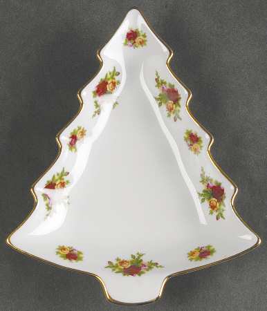 Old Country Roses Small Tree Shaped Dish