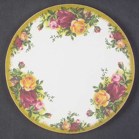 Old Country Roses Round Melamine Tea Tile