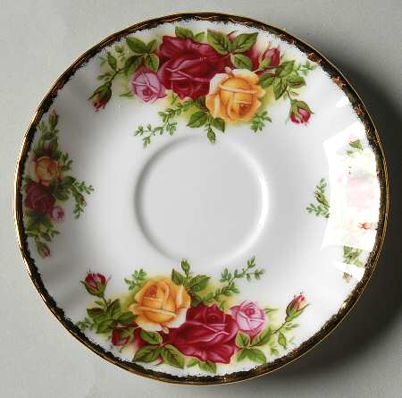 Old Country Roses Saucer for Footed Demitasse Cup