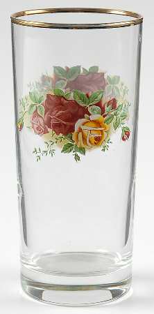 Old Country Roses 16 Oz Glassware Tumbler by Royal Albert