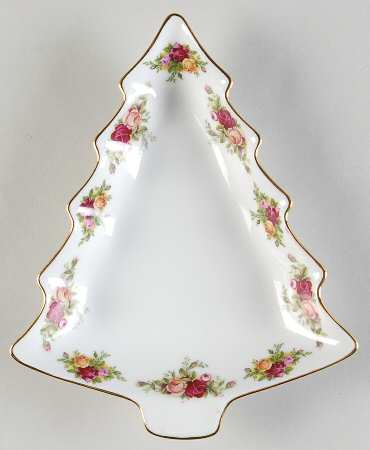 Old Country Roses 1 Part Medium Tree Shaped Dish