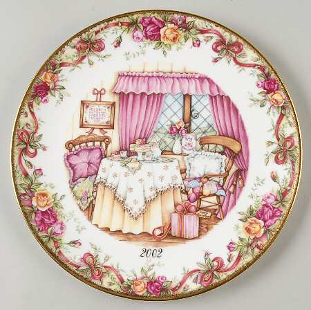 Old Country Roses Anniversary Plate