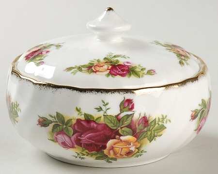 Old Country Roses 4" Round Box & Lid