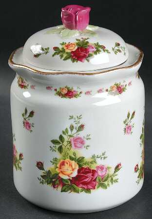 Old Country Roses Medium Canister & Lid by Royal Albert