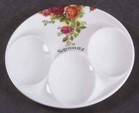 Old Country Roses Spoon Rest (Holds 3 Plastic Spoons)