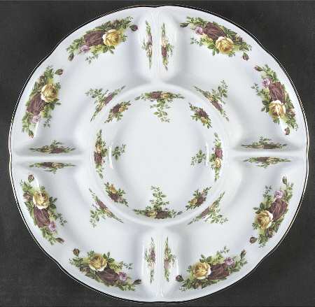Old Country Roses 1-Piece Crudite by Royal Albert